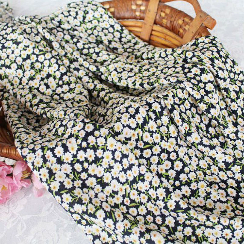 Шифон шелковая ткань, летний пижама, домашняя одежда, floral print
