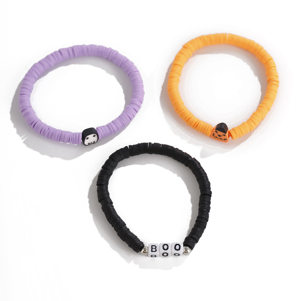 21g Weight Alloy Pendant Material Bracelets Classification CCB, Arylic, soft clay Chain Material 1 Set Quantity Festival Occasion CCB, Arylic, Alloy Material Halloween Festival Pumpkin, Bat, Ghost Pattern Women's Gender Beaded, Enamel Design Funny Style Funny Pumpkin Bat Ghost CCB Arylic Alloy Beaded Bracelets Wholesale 84