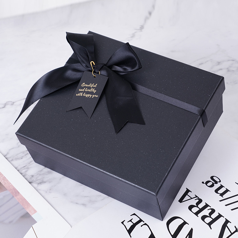 En stock al por mayor cubierta de cielo caja de regalo de Mariposa Negra caja de regalo de cumpleaños de San Valentín caja de regalo de mano caja de regalo