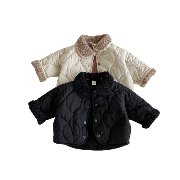 Warm velvet winter retro down jacket for men and women