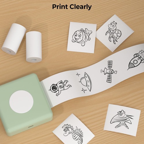 MeowMax Thermal Paper, Adhesive, BPA-Free, Water, Oil, and Dustproof, 10-Year Writable, Non-Drying, 57x25mm Printing Paper