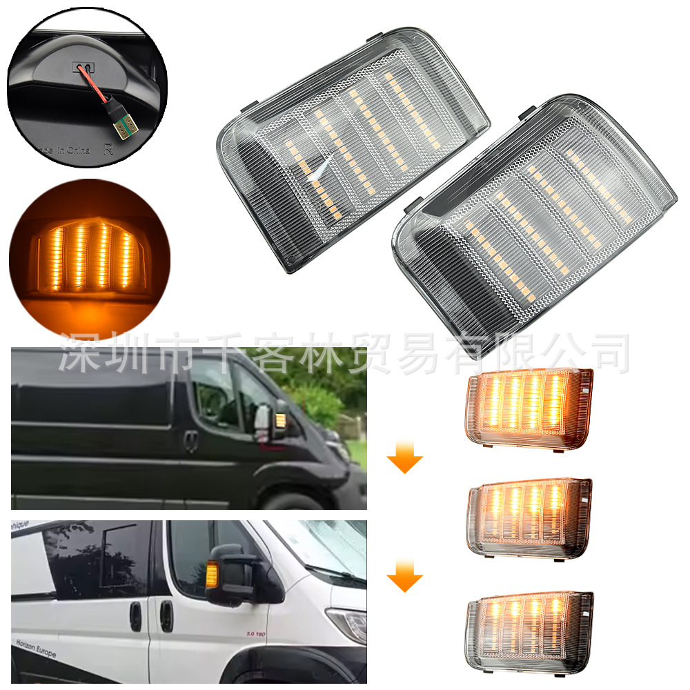 Citroën – LED Sequential Turn Dönmə işıqları - white