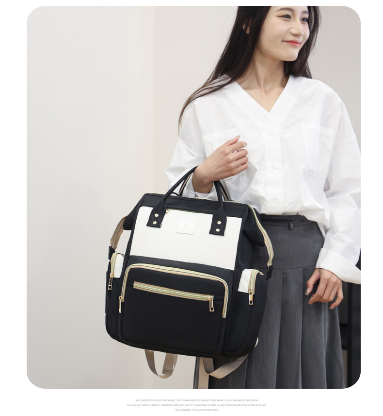 New baby and mother bags: large-capacity storage, mommy bag, portable double-shoulder hand-held mommy bag, multi-functional baby bottle and maternity bag undefined