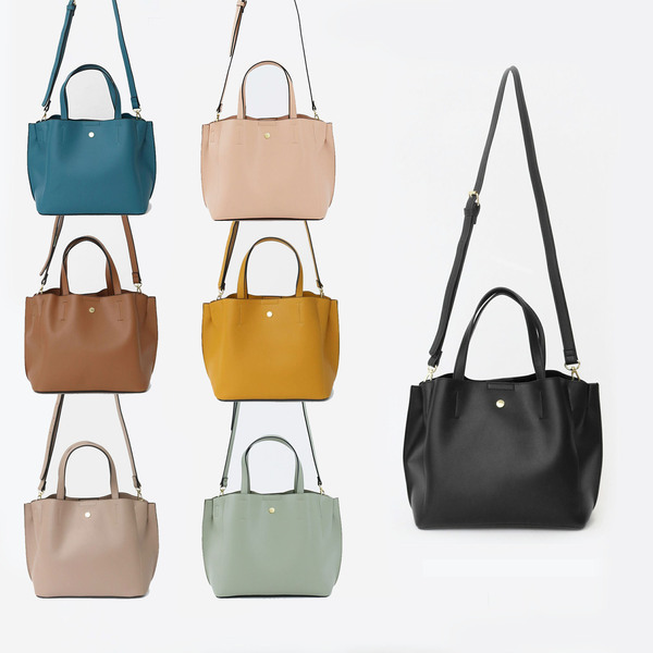 Japanese fashionable polyurethane shoulder bag