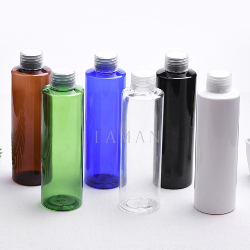 200ML毫升白色平肩旋盖瓶爽肤水香水喷瓶化妆品包装塑料瓶子PET