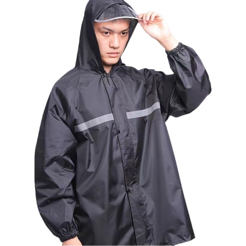 Directo de fábrica tela Oxford impermeable lluvia pantalones traje split adulto al aire libre Protección Laboral sitio construcción cuerpo completo