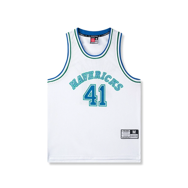 Vintage Nowitzki White No. 41 24DH1215