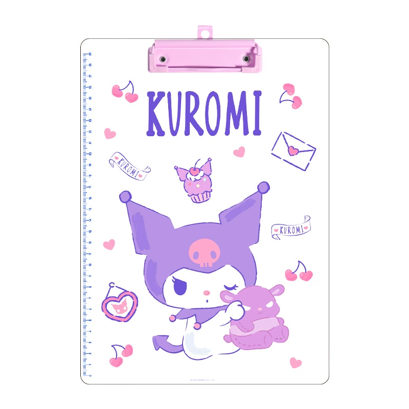 Прозрачная A4 папка-клипборд (Sanrio), мультяшные принты, акриловая школьная папка