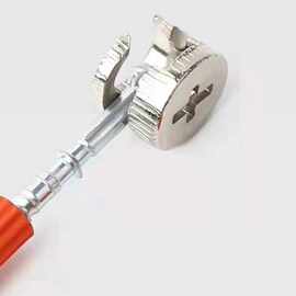 厂家批发二合一加厚偏心铁轮连接件三合一衣柜橱柜拆装连接配件