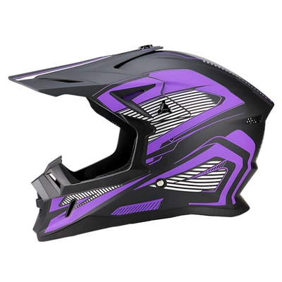Winter Rally Helmet, Motosiklet kaskı (dəbilqə) - purple-track-s-code-55-56