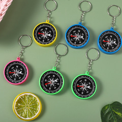Creative Children's Compass Student Stationery Colorful Pendant Keychain Learning Compass Classroom Prize Small Gift