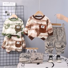 外贸跨境专卖男女童春秋款新款儿童休闲洋气中大童宝宝迷彩工装裤