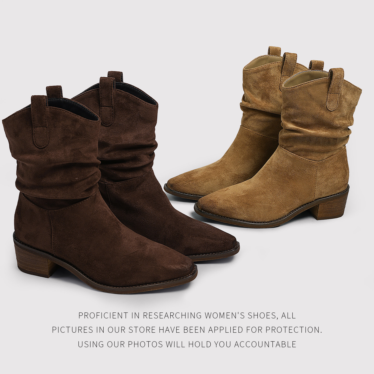 Maillard Boots Women's Short Boots New Thick-Soled Early Autumn Brown British Style Retro Pile Boots