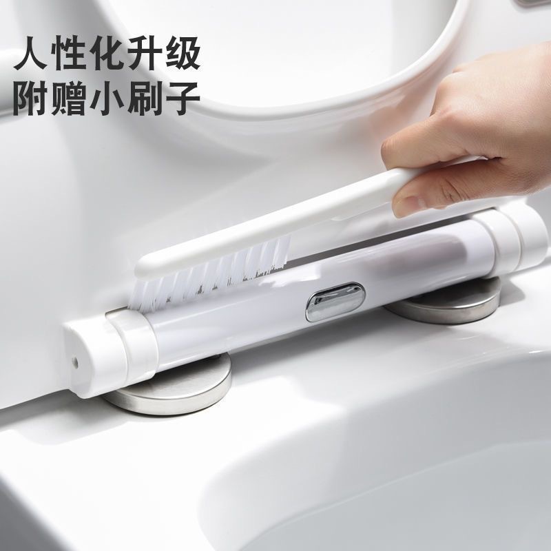 Juego de escobillas de inodoro para uso doméstico sin callejones sin salida Silicona artefacto de limpieza sin perforación cepillo de inodoro multifuncional tipo de pared