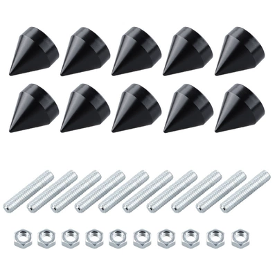 Car M6 Screws, Car License License plate holder/license plate holder - 10-pack-black