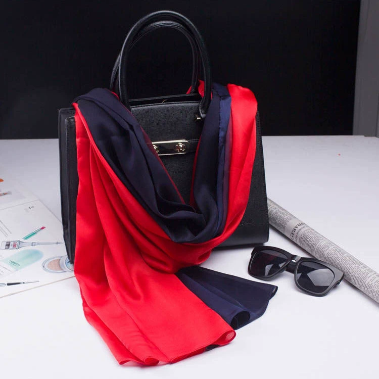 Silk universal long cloak, scarf, gradient, wholesale