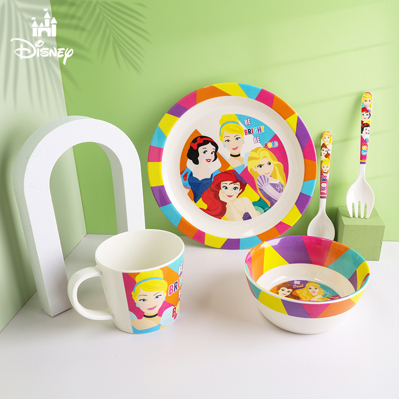 Children's Household Creative Cup, Spoon, Fork, Plate, Bowl Princess Set Cartoon Baby Likes Cute New Product