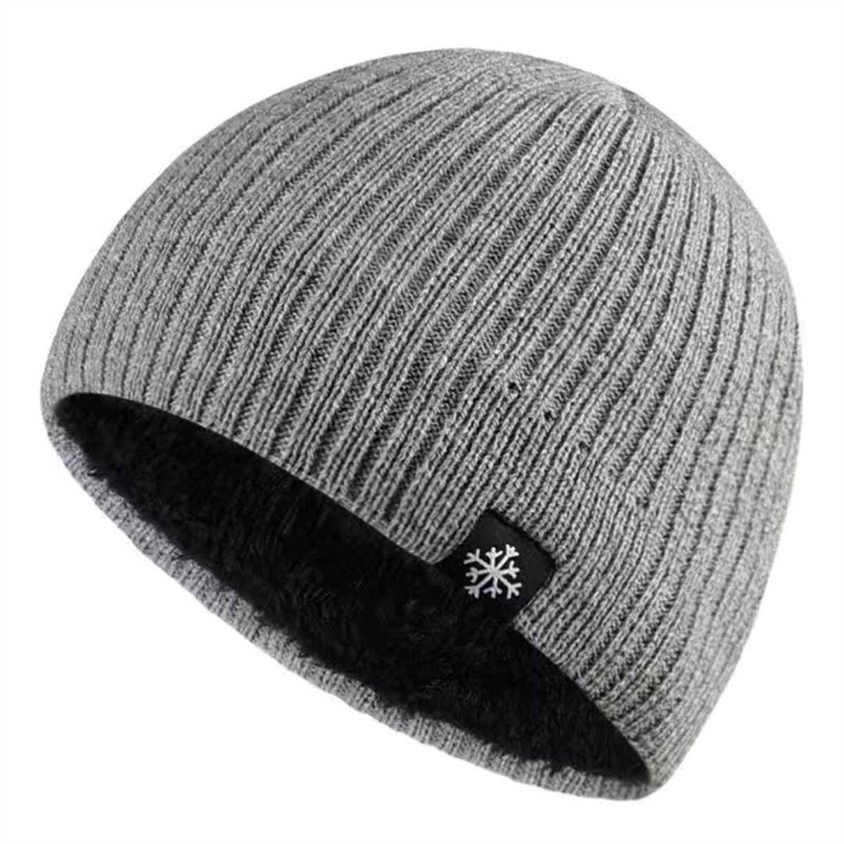 Unisex Mütze Herren Winddichte und winterfeste Wollmütze Herren Winter wattiert wattierte warme ohrenschützende Strickmütze_voghion.com