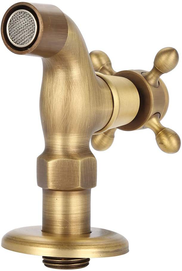 Copper antique European style retro 4 points 6 points single-cooling washing machine faucet mop sink extended faucet faucet nozzle bathroom Specification drawing