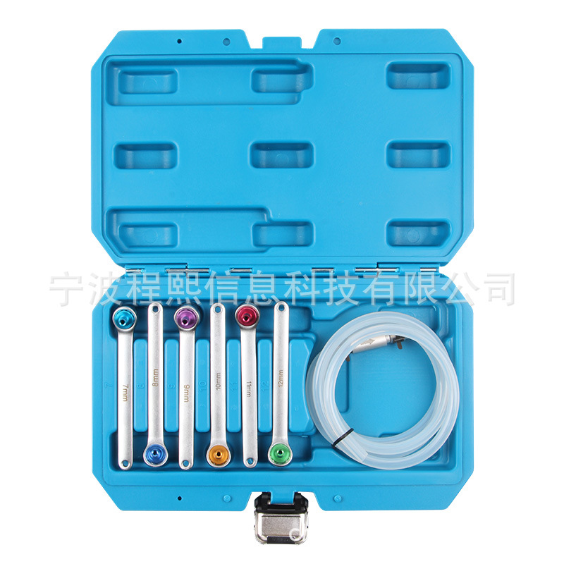 6件套手动汽车刹车油制动液更换扳手7/8/9/10/11/12 空调维修工具