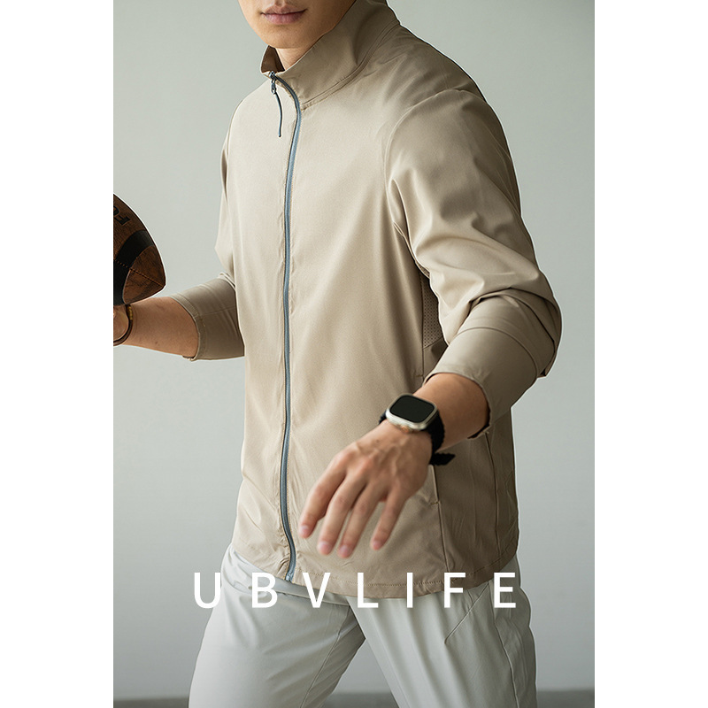 [UPF50 anti-splash] lightweight quick-drying breathable lightweight jacket men's 2025 summer sunscreen sports jacket