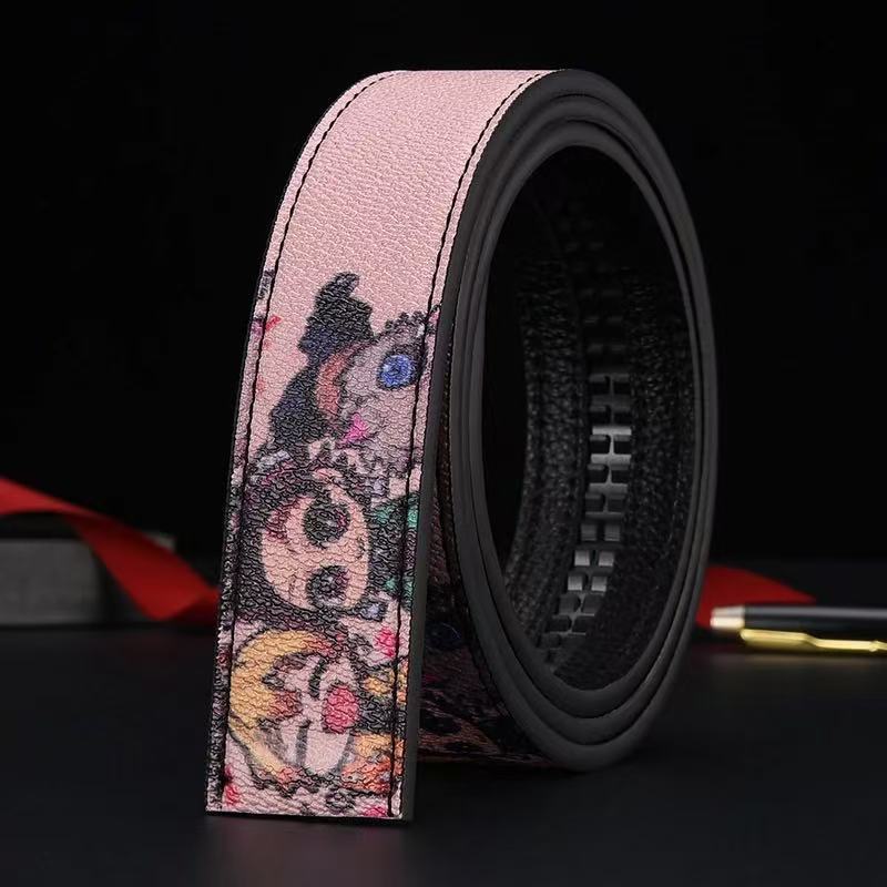 新しいスタイルのベルトファッションメンズレザーベルト PU ビジネストレンドカジュアル多用途レター落書きドロップシッピング卸売|undefined