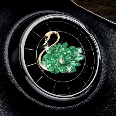 Car Perfume Aromatherapy — Conditioning Decoration Car Decoration - green-swan-to-the-left