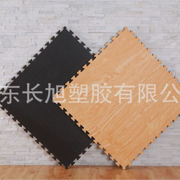 Cross-Border Taekwondo Floor Mats with Wood Grain Imitation Eva Foam Splicing Floor Mats, Thick Model for Foreign Trade Shock Absorption
