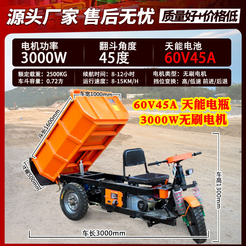 기병형 1.6U 버킷 60V 45A(Tianneng) 유압 브러시리스 모터 3000W