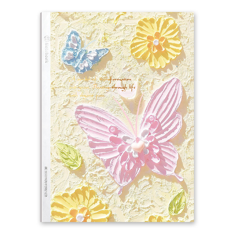 모란디 심플 그라데이션 저널북 가로줄 두꺼운 플랫노트 고가 학생 사무실 노트북