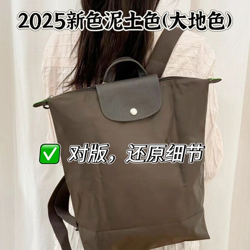 Dragon Embroidered 2025 Nylon Backpack Large Capacity Foldable Backpack Waterproof Bag Waterproof Casual Simple School Bag Embroidery