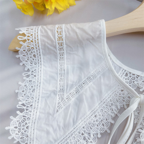 Factory direct sales new water-soluble cotton embroidered lace fake collar shawl versatile collar age-reducing fashion collar flower