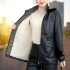 Black removable hood/velvet thickening