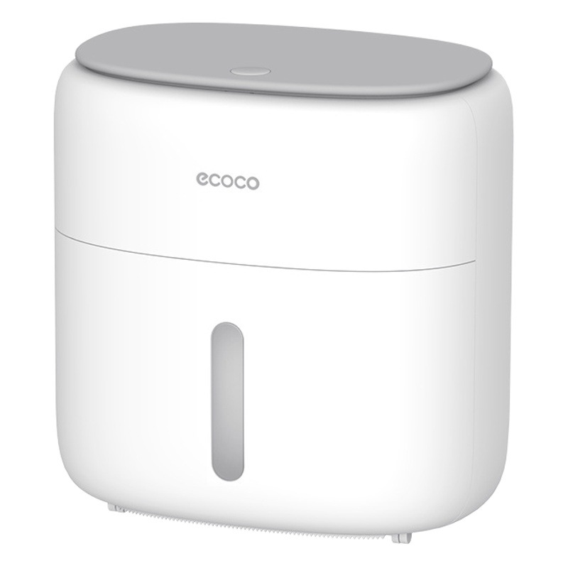 Caja caja de pañuelos de papel higiénico higiénicos rack de almacenamiento caja de pañuelos montado en la pared soporte de papel de rollo impermeable libre