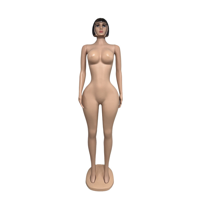 2025特大码女模特外贸新款无头全身肤色模特展架PE塑料人体模特|undefined