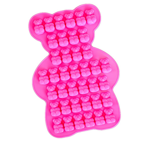 Proud diy mirrored gummy bears crystal drip silicone mold baking cake dessert bear shaped ice cubes