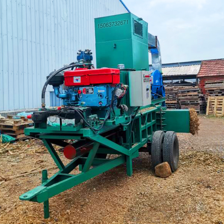 全自动稻草秸秆装袋打包机 卧式打包机 芦苇牧草压包机简单操作