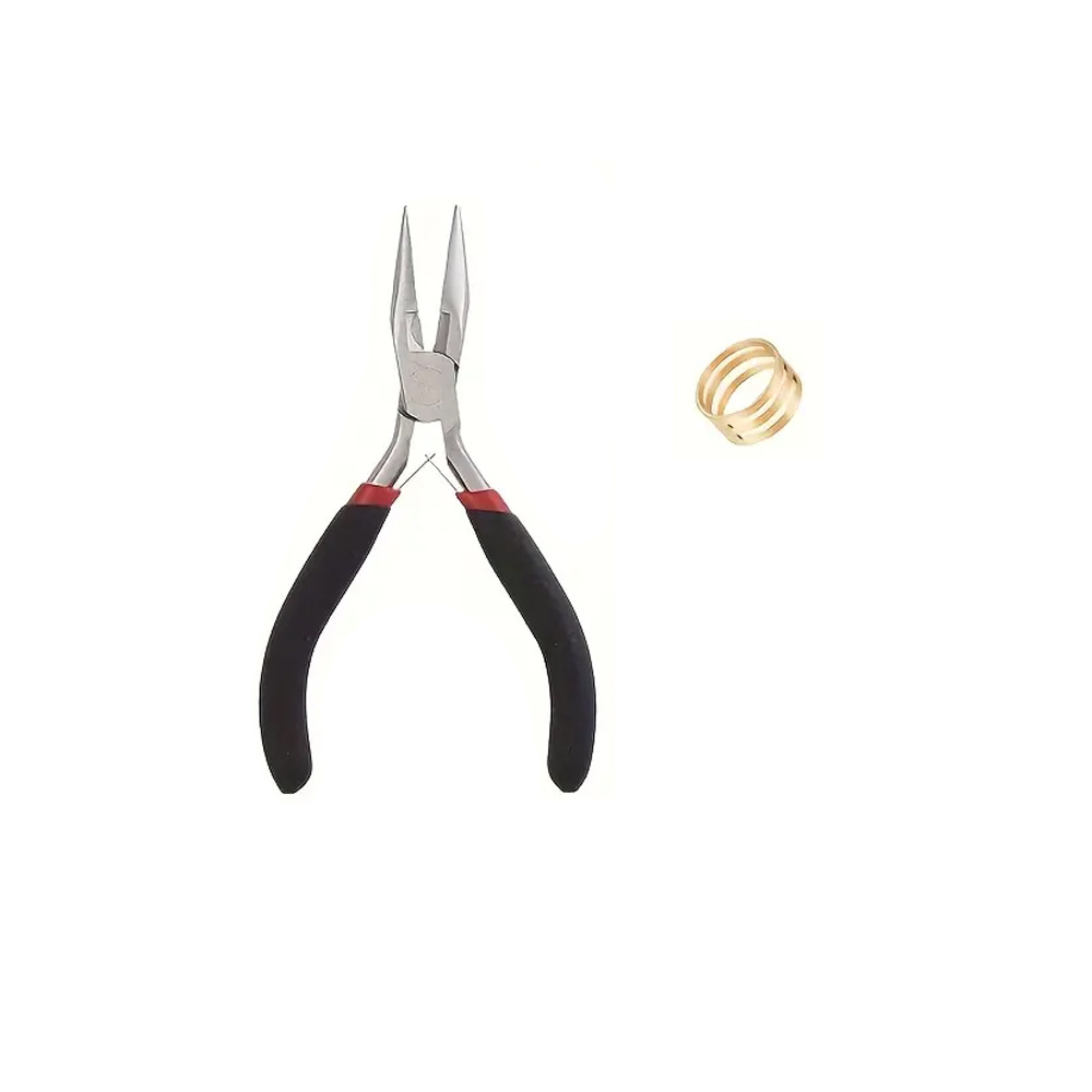 직선 펜치 + 손톱 손가락