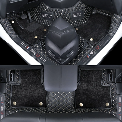 Galaxy L7 custom car | Modelə uyğun ayaqaltı - galaxy-l72024-2025-model-car-floor-mats-double-layer-foot-matflannel-blanket-black-rice