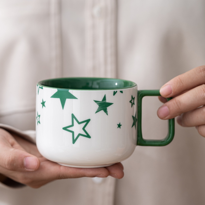 Taza de café Wenzhuang Star, taza de agua, taza de leche de dibujos animados, taza de regalo publicitaria, taza de regalo al por mayor