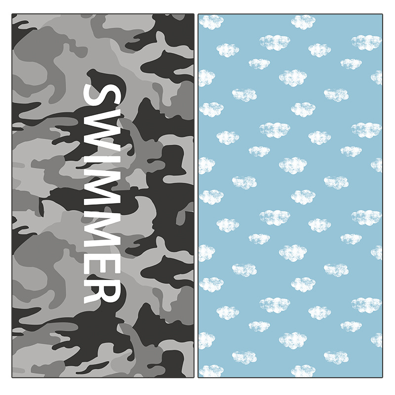 Black and gray style-double-sided velvet fabric-[double-sided printing]