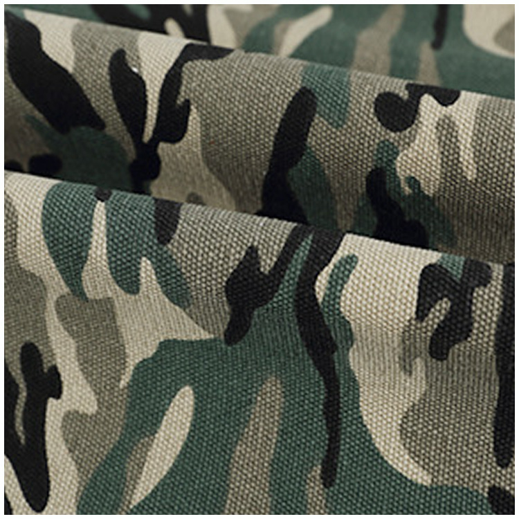 Hot sale 100% algodón camuflaje tela impresa para zapatos