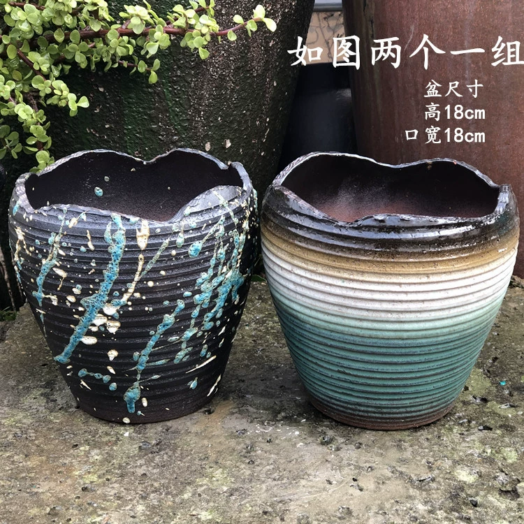  Handmade Cotton High Class, succulent old pile Flower Pot Purple Purple Purple Purgone Pot Purple Sand Pottery Tank Gap Ceramics Jade Pendant