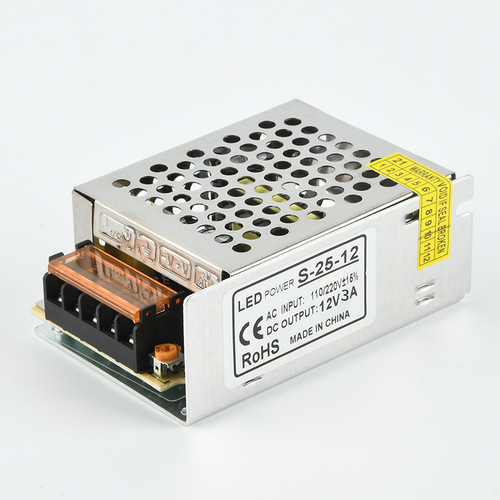 12V3A switching power supply, small size 12V36W security monitoring power supply, LED power supply S-36-12