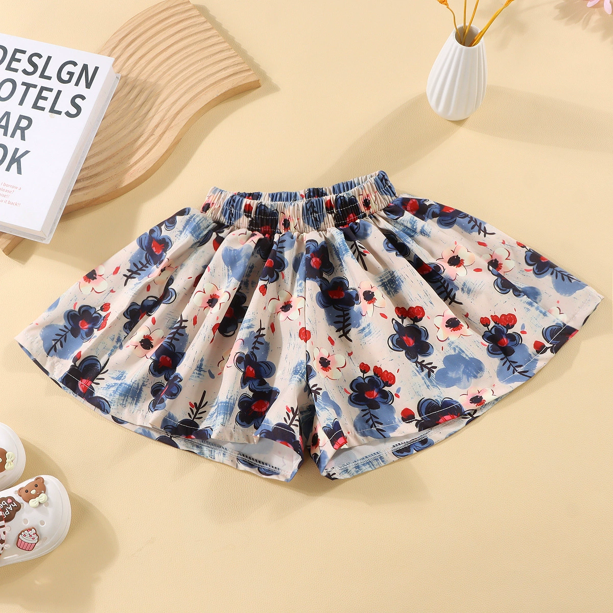 Children's Summer Culottes & Skirts, Girls, Loose Fit, Multi-Print Colors, Heights 90–150 cm