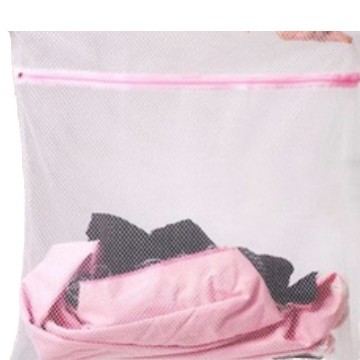 2 yuanes tienda buen suministro grande de malla gruesa bolsa de lavandería ropa bolsa de lavado ropa de clasificación neta ropa de limpieza