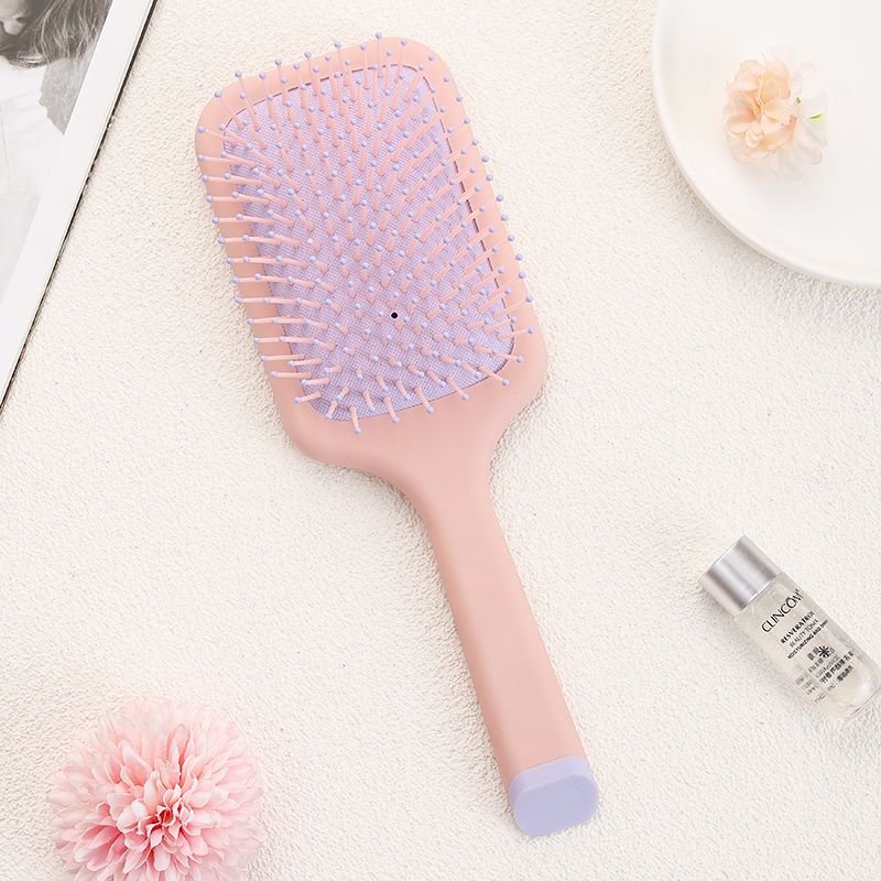 Xiaohongshu recomienda un peine con cojín de aire para masaje en el hogar, un peine con bolsa de aire esmerilado negro duradero para cabello liso y duradero, antiestático