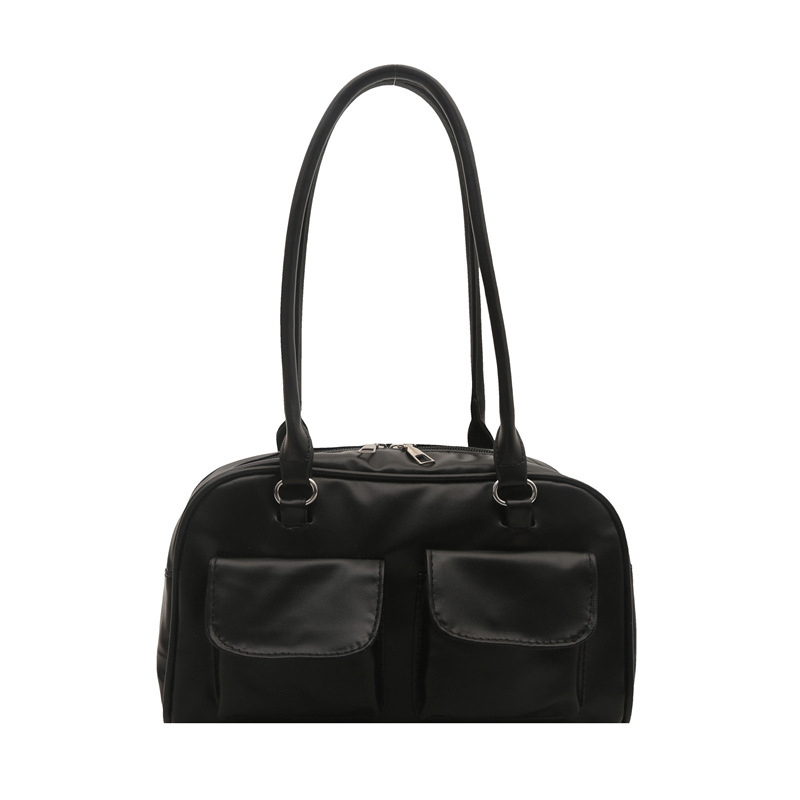 Niche Zhong 2025 estilo coreano en verano nuevo bolso de moda bolso de doble bolsillo de gran capacidad bolso de hombro de viaje