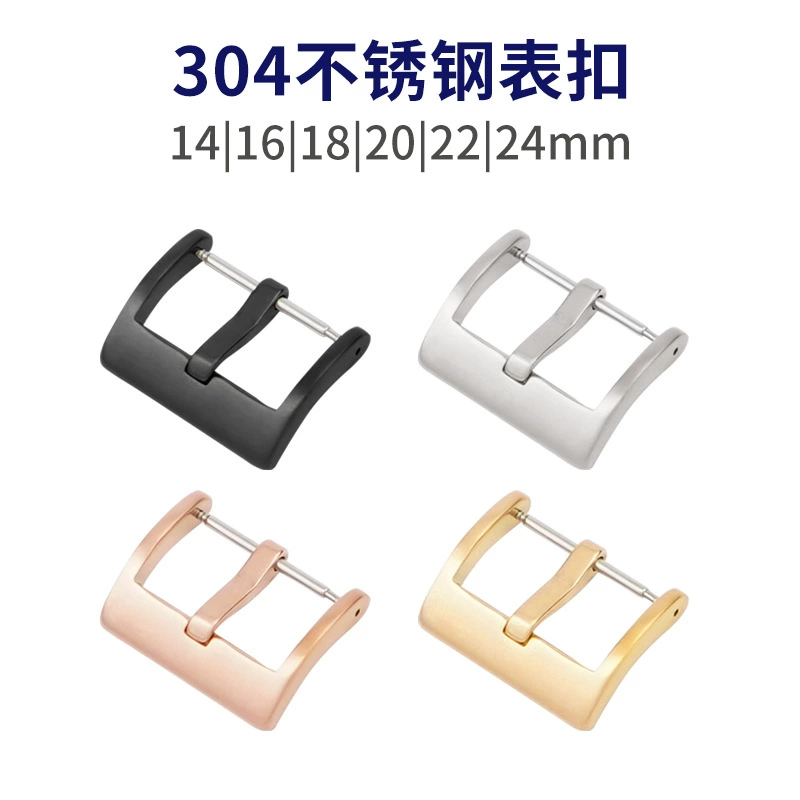 Подходит для умного ремешка, Пряжка для часов, Пряжка из нержавеющей стали 304 20, 22 мм, кожаный ремешок, сплошная Пряжка, аксессуары для часов