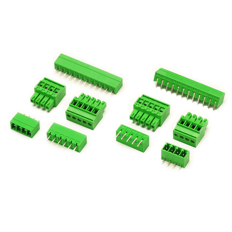 PCBプラグイン端子台 サイド配線 15EDGKA+VC/RC-3.81MM ストレートピンとカーブピンのコンプリートセット 2-12P|undefined